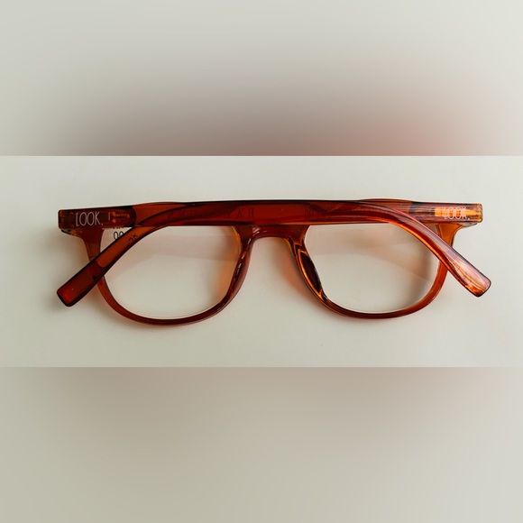 New Rae Dunn Readers 1.5 Magnification Orange Brown Frames Men's - Picture 6 of 11